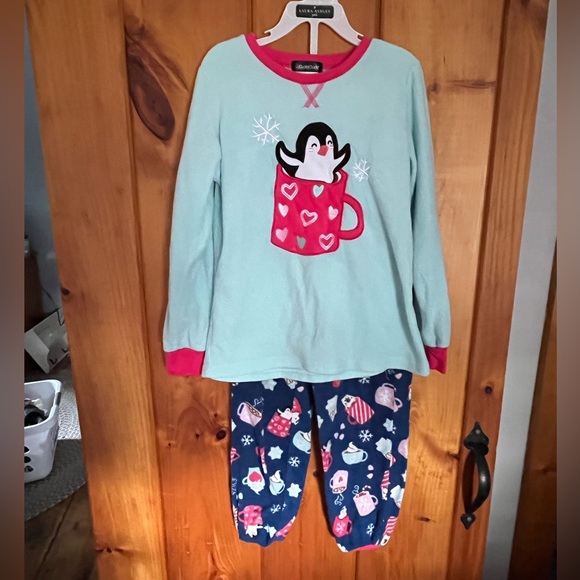 Cuddl Duds Pajamas Little Girl Penguin Fleece Winter Pajamas Poshmark